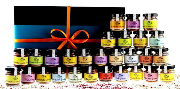 Coffret cadeau "Boîte d'épices avec 28 spécialités dans la boîte cadeau" G18811_04 Coffret cadeau "Boîte d'épices avec 28 spécialités dans la boîte cadeau" G18811_04